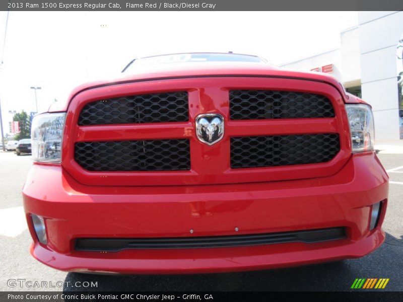Flame Red / Black/Diesel Gray 2013 Ram 1500 Express Regular Cab