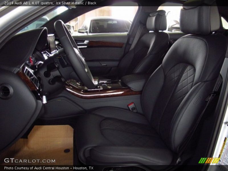 Ice Silver Metallic / Black 2014 Audi A8 L 4.0T quattro
