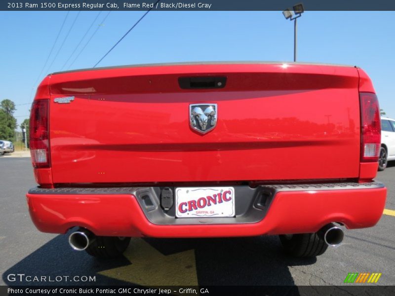 Flame Red / Black/Diesel Gray 2013 Ram 1500 Express Regular Cab