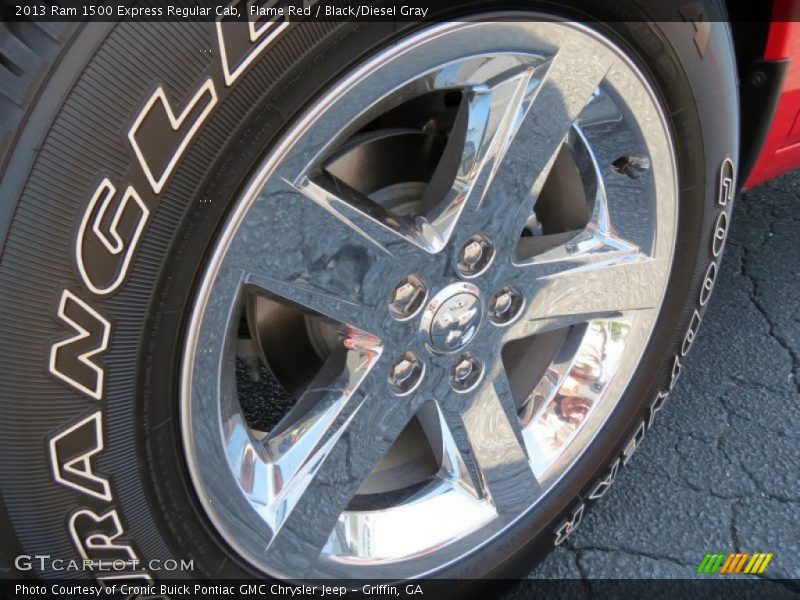 Flame Red / Black/Diesel Gray 2013 Ram 1500 Express Regular Cab