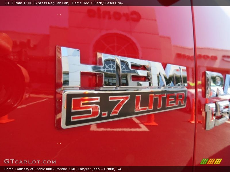 Flame Red / Black/Diesel Gray 2013 Ram 1500 Express Regular Cab