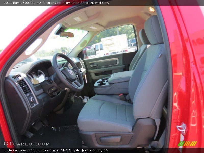 Flame Red / Black/Diesel Gray 2013 Ram 1500 Express Regular Cab