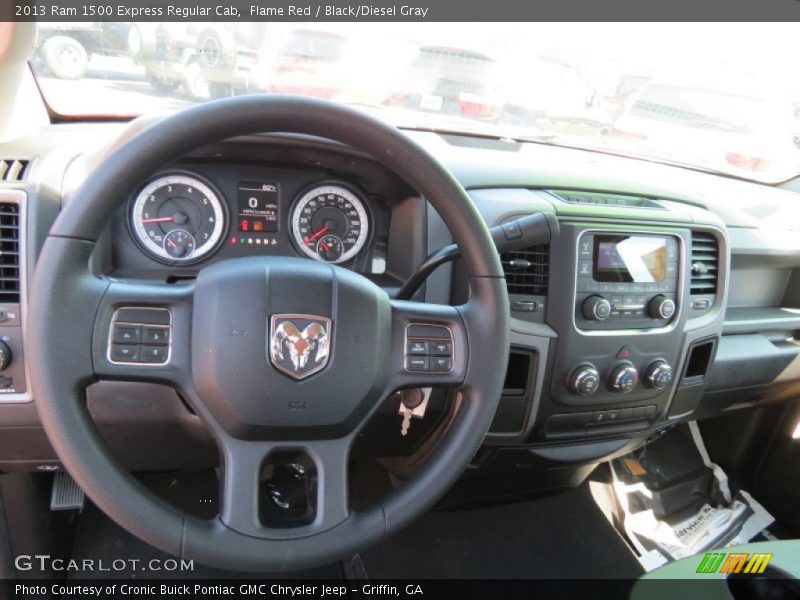 Flame Red / Black/Diesel Gray 2013 Ram 1500 Express Regular Cab