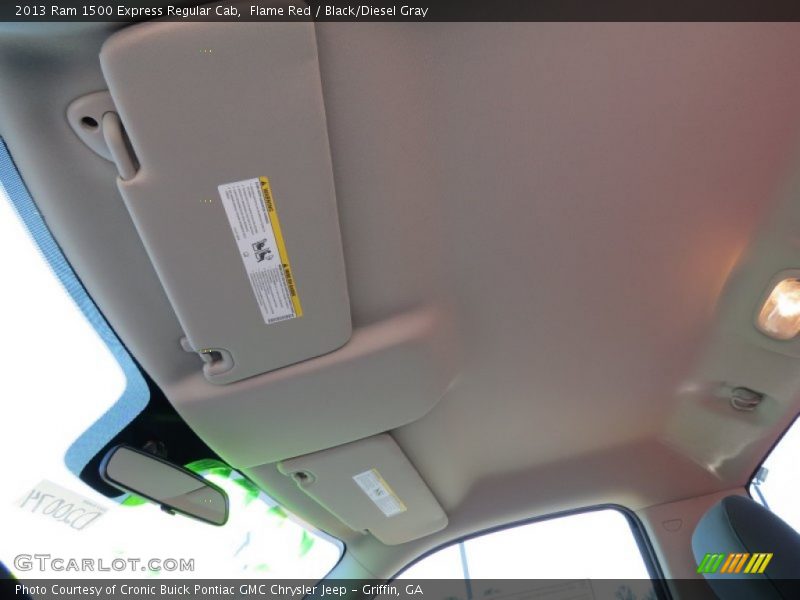 Flame Red / Black/Diesel Gray 2013 Ram 1500 Express Regular Cab