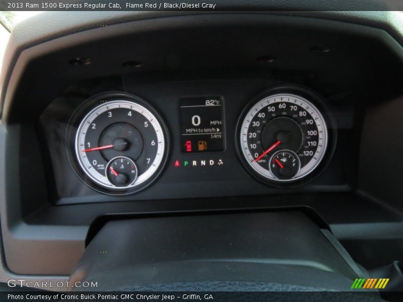 Flame Red / Black/Diesel Gray 2013 Ram 1500 Express Regular Cab