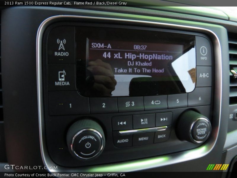 Flame Red / Black/Diesel Gray 2013 Ram 1500 Express Regular Cab