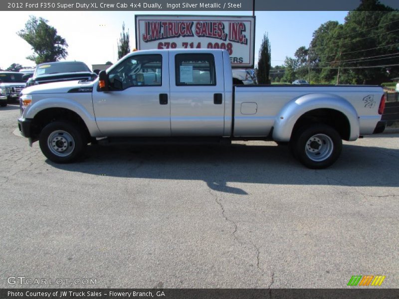 Ingot Silver Metallic / Steel 2012 Ford F350 Super Duty XL Crew Cab 4x4 Dually