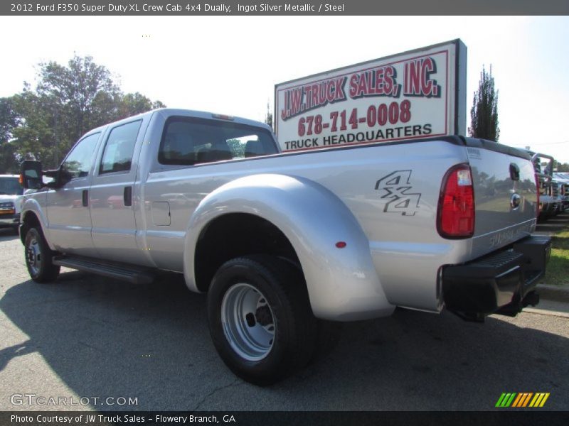 Ingot Silver Metallic / Steel 2012 Ford F350 Super Duty XL Crew Cab 4x4 Dually