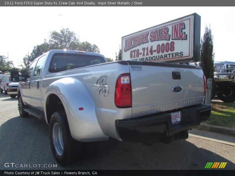 Ingot Silver Metallic / Steel 2012 Ford F350 Super Duty XL Crew Cab 4x4 Dually