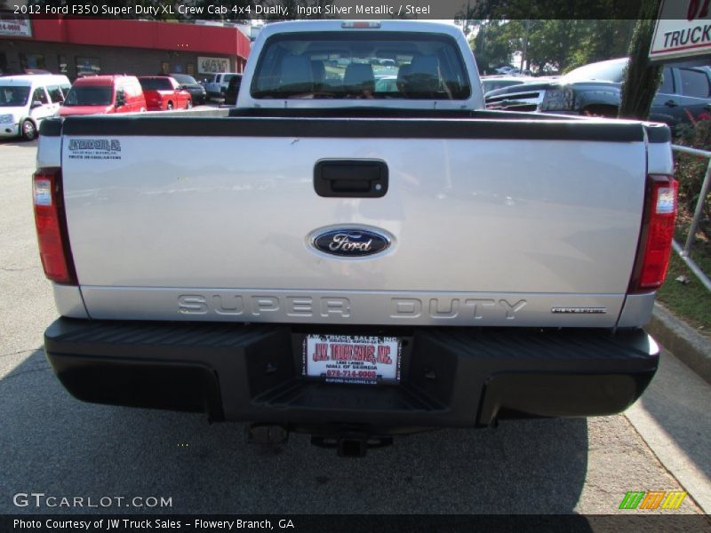 Ingot Silver Metallic / Steel 2012 Ford F350 Super Duty XL Crew Cab 4x4 Dually