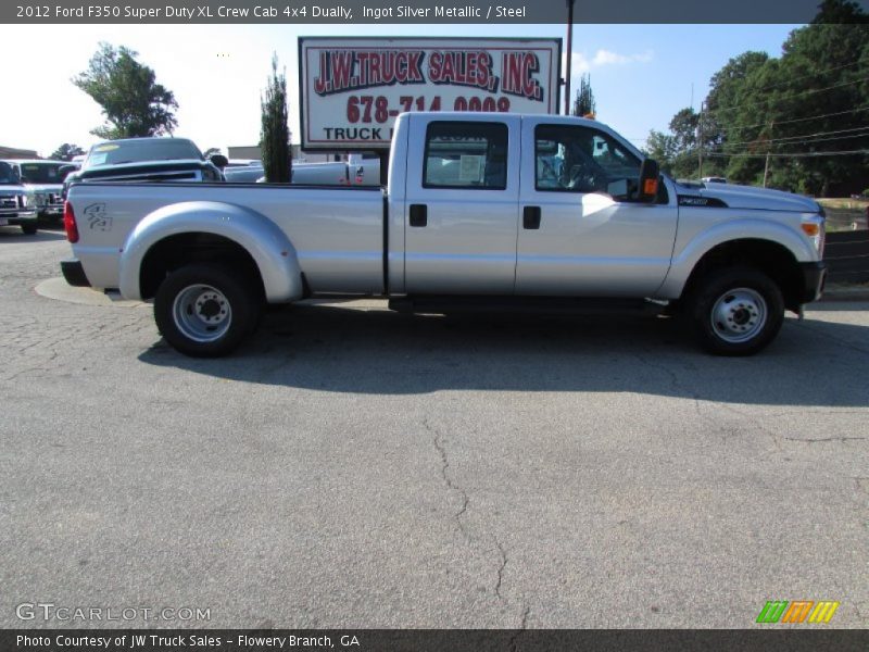 Ingot Silver Metallic / Steel 2012 Ford F350 Super Duty XL Crew Cab 4x4 Dually