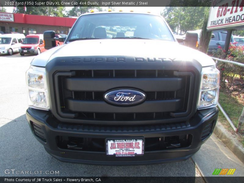 Ingot Silver Metallic / Steel 2012 Ford F350 Super Duty XL Crew Cab 4x4 Dually