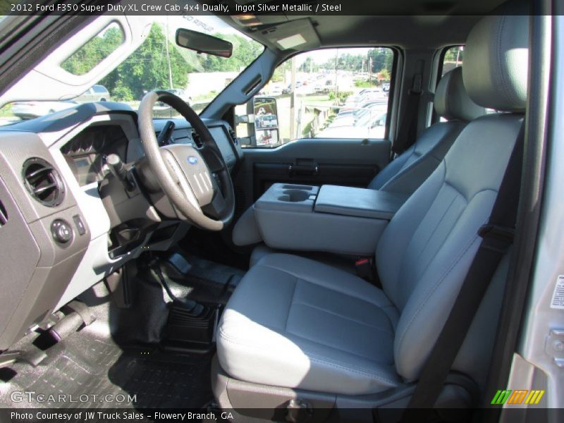 Ingot Silver Metallic / Steel 2012 Ford F350 Super Duty XL Crew Cab 4x4 Dually