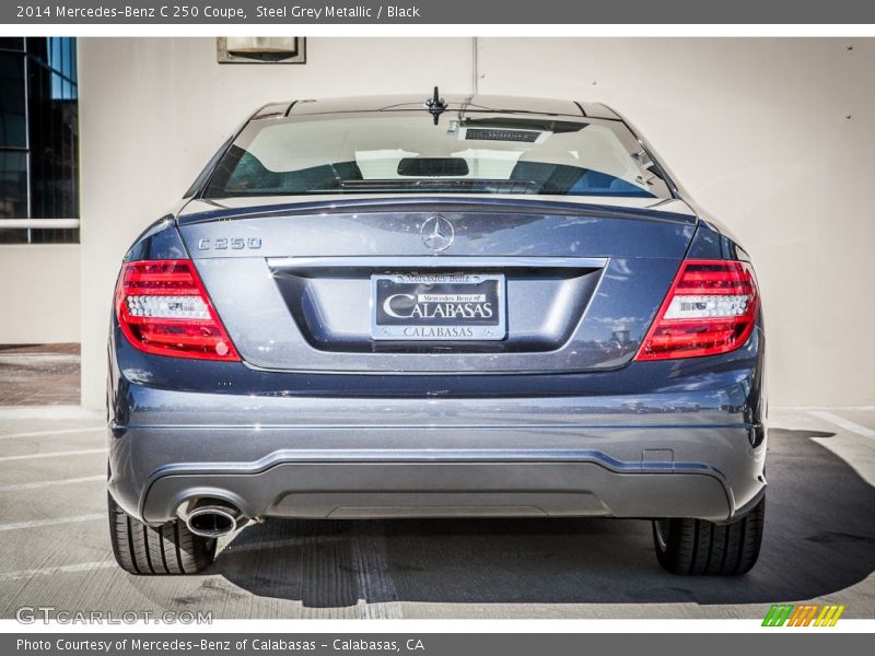 Steel Grey Metallic / Black 2014 Mercedes-Benz C 250 Coupe