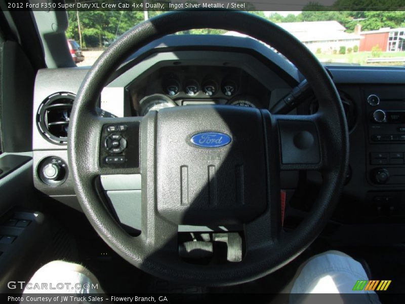 Ingot Silver Metallic / Steel 2012 Ford F350 Super Duty XL Crew Cab 4x4 Dually