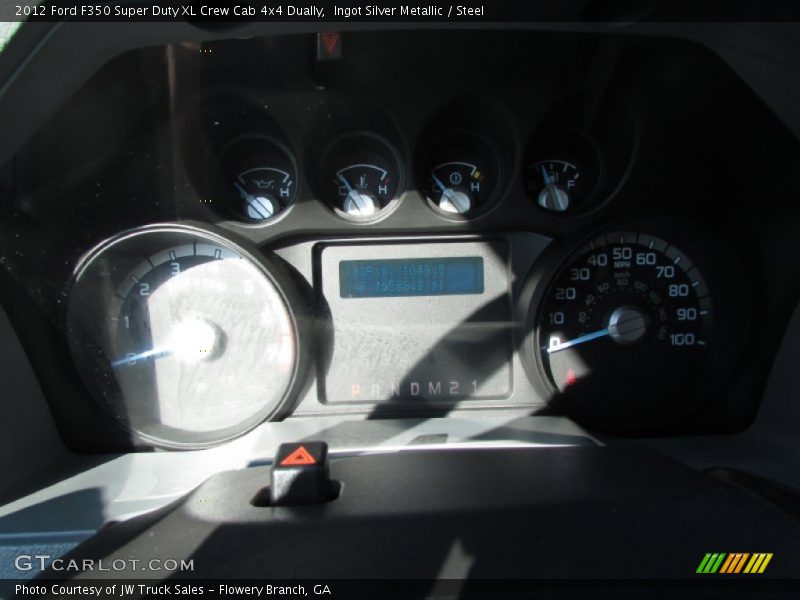 Ingot Silver Metallic / Steel 2012 Ford F350 Super Duty XL Crew Cab 4x4 Dually