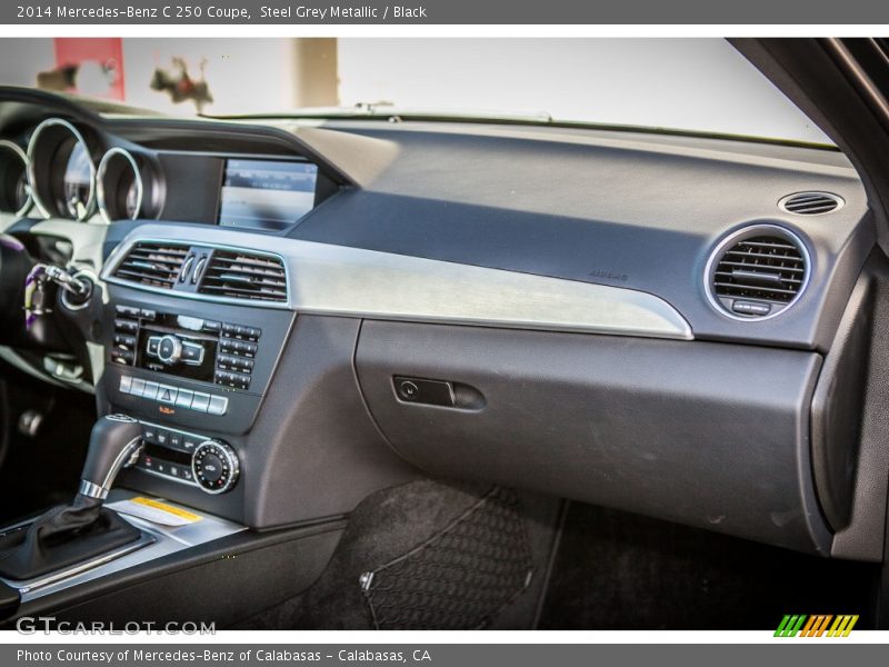 Steel Grey Metallic / Black 2014 Mercedes-Benz C 250 Coupe