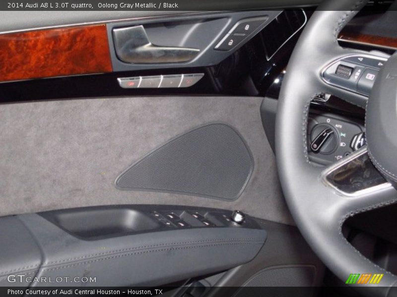 Oolong Gray Metallic / Black 2014 Audi A8 L 3.0T quattro