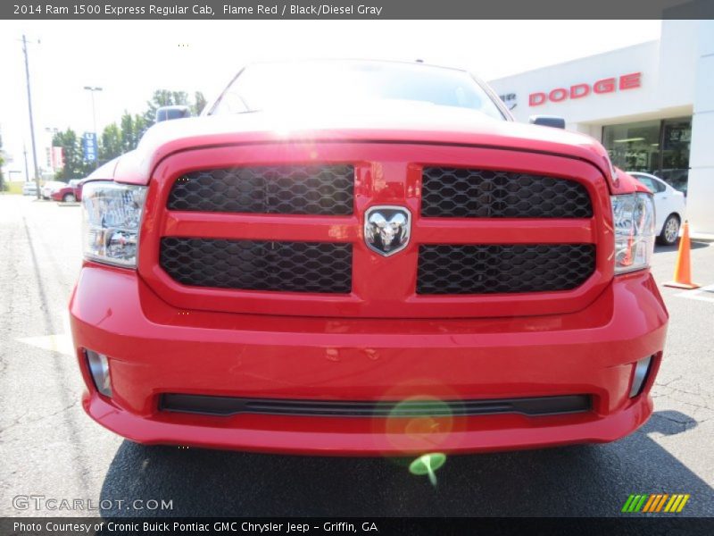 Flame Red / Black/Diesel Gray 2014 Ram 1500 Express Regular Cab