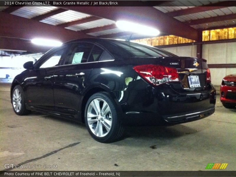 Black Granite Metallic / Jet Black/Brick 2014 Chevrolet Cruze LTZ