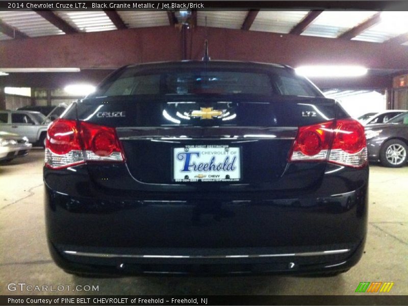 Black Granite Metallic / Jet Black/Brick 2014 Chevrolet Cruze LTZ