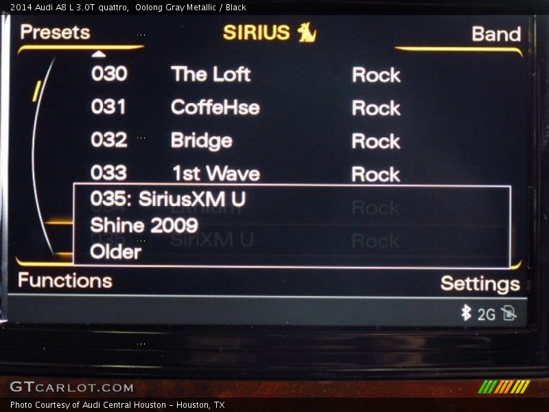 Oolong Gray Metallic / Black 2014 Audi A8 L 3.0T quattro