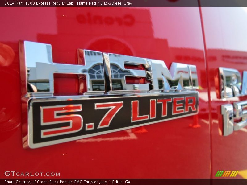 Flame Red / Black/Diesel Gray 2014 Ram 1500 Express Regular Cab