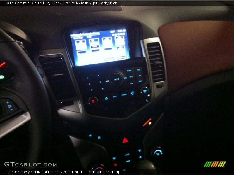 Black Granite Metallic / Jet Black/Brick 2014 Chevrolet Cruze LTZ