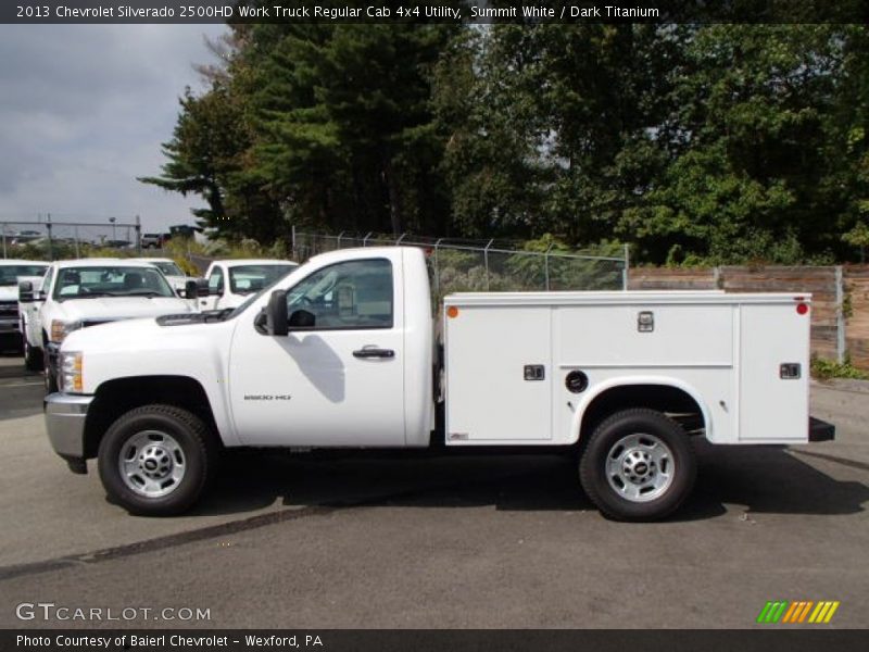 Summit White / Dark Titanium 2013 Chevrolet Silverado 2500HD Work Truck Regular Cab 4x4 Utility
