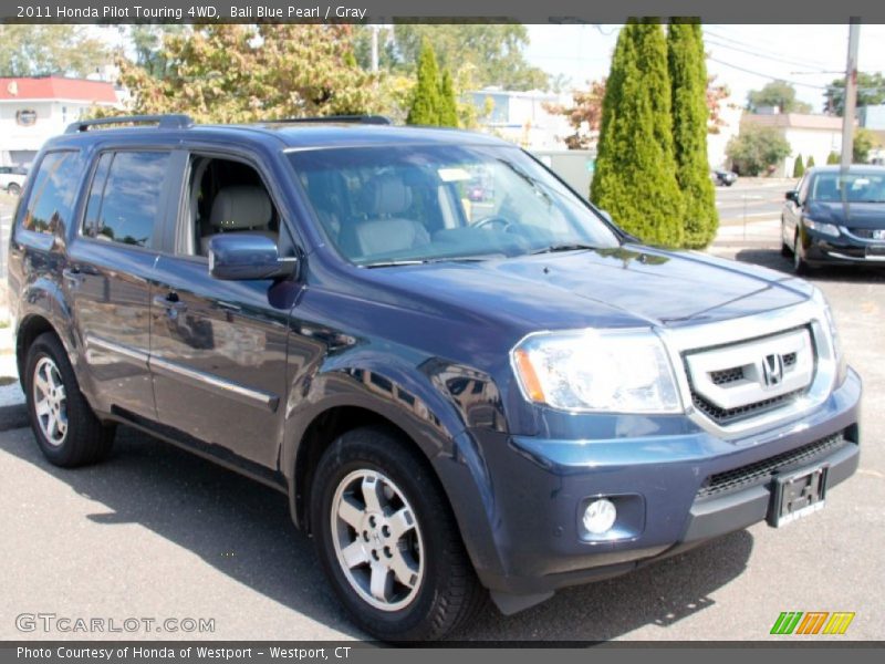 Bali Blue Pearl / Gray 2011 Honda Pilot Touring 4WD