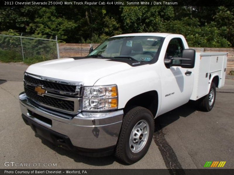 Summit White / Dark Titanium 2013 Chevrolet Silverado 2500HD Work Truck Regular Cab 4x4 Utility