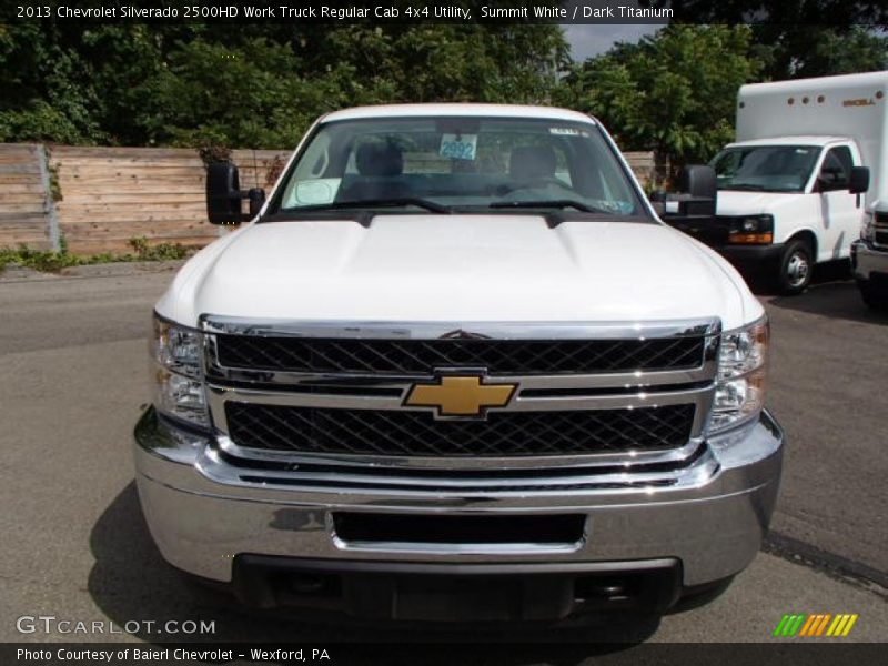 Summit White / Dark Titanium 2013 Chevrolet Silverado 2500HD Work Truck Regular Cab 4x4 Utility