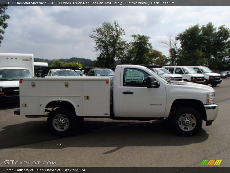 Summit White / Dark Titanium 2013 Chevrolet Silverado 2500HD Work Truck Regular Cab 4x4 Utility