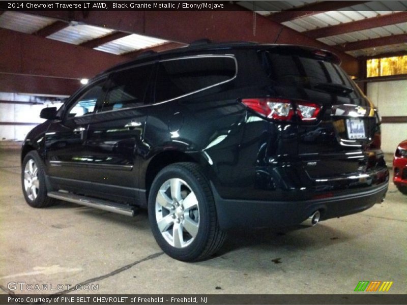 Black Granite Metallic / Ebony/Mojave 2014 Chevrolet Traverse LT AWD
