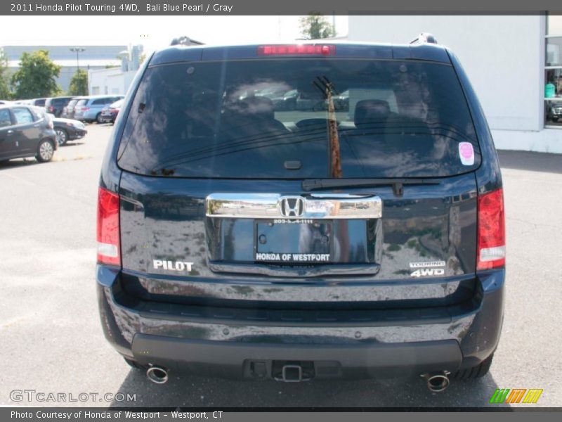 Bali Blue Pearl / Gray 2011 Honda Pilot Touring 4WD