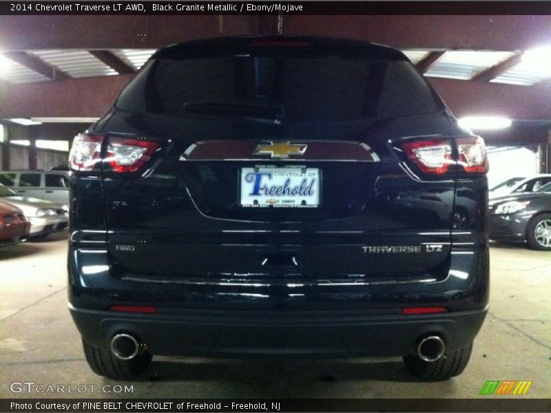 Black Granite Metallic / Ebony/Mojave 2014 Chevrolet Traverse LT AWD