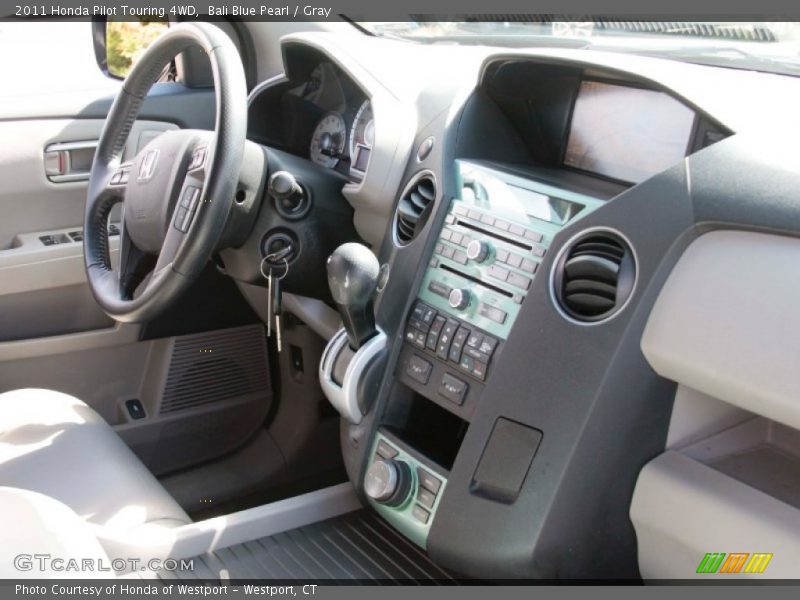 Bali Blue Pearl / Gray 2011 Honda Pilot Touring 4WD