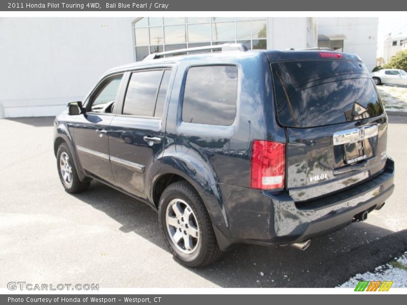 Bali Blue Pearl / Gray 2011 Honda Pilot Touring 4WD