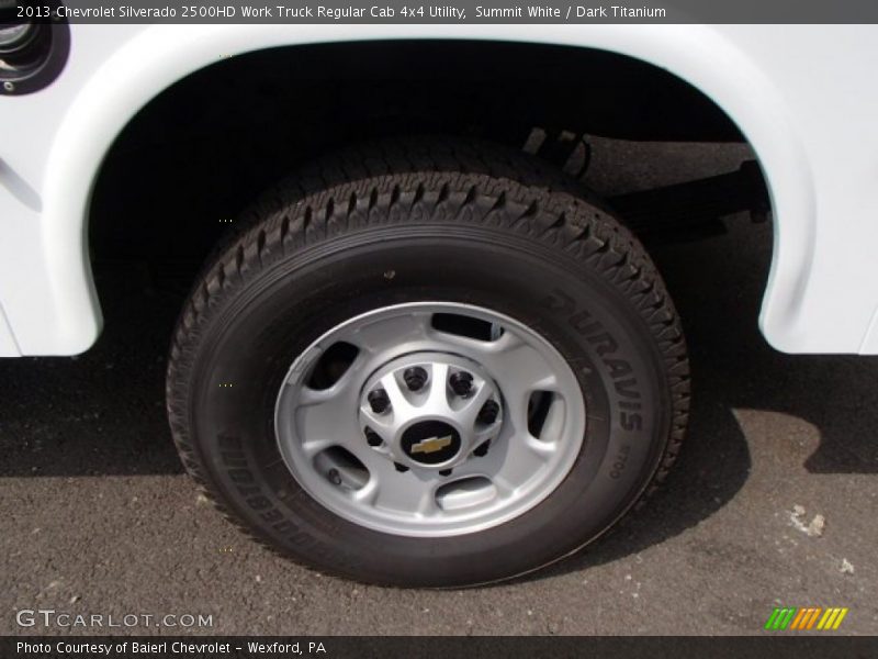 Summit White / Dark Titanium 2013 Chevrolet Silverado 2500HD Work Truck Regular Cab 4x4 Utility