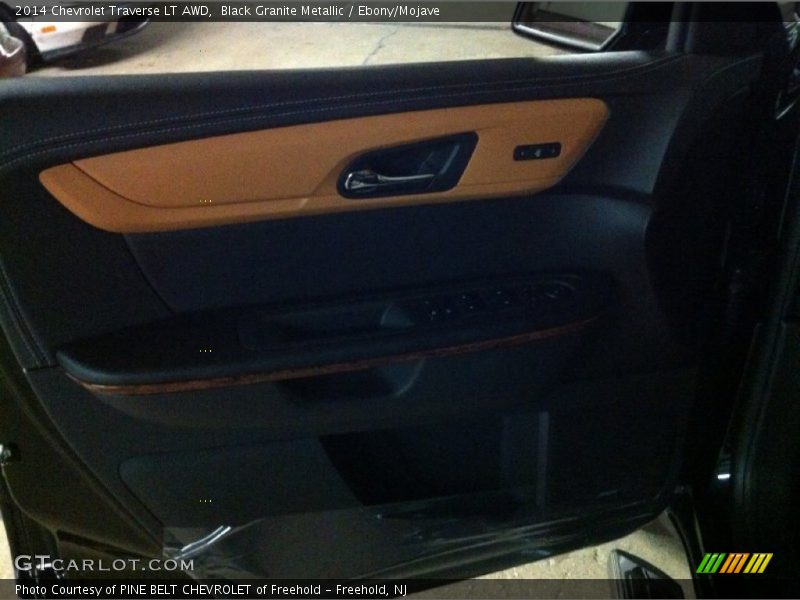 Black Granite Metallic / Ebony/Mojave 2014 Chevrolet Traverse LT AWD