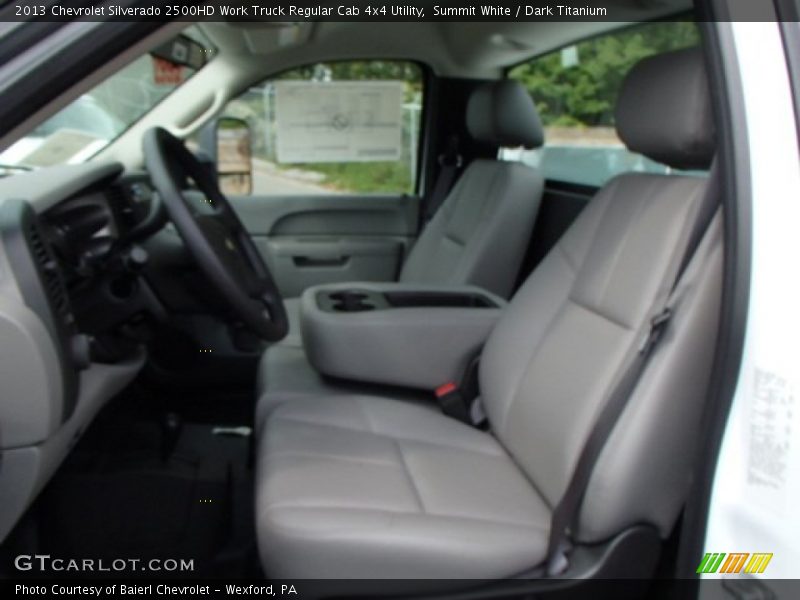 Summit White / Dark Titanium 2013 Chevrolet Silverado 2500HD Work Truck Regular Cab 4x4 Utility