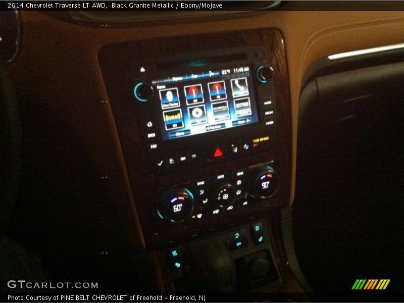 Black Granite Metallic / Ebony/Mojave 2014 Chevrolet Traverse LT AWD