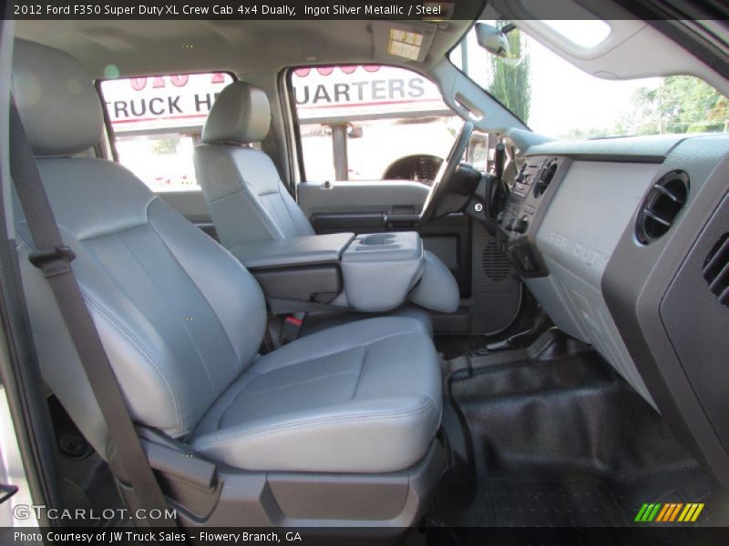 Ingot Silver Metallic / Steel 2012 Ford F350 Super Duty XL Crew Cab 4x4 Dually