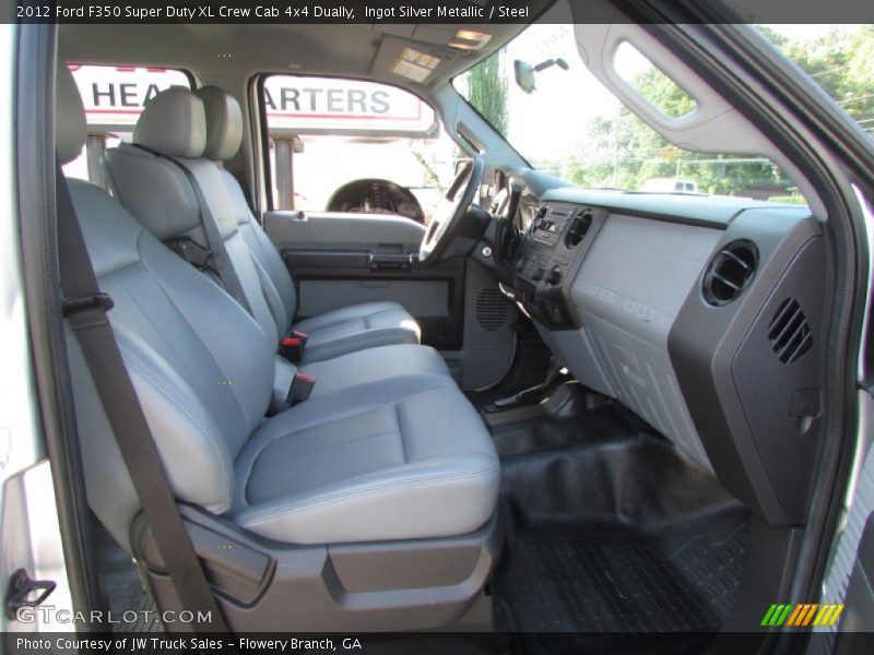 Ingot Silver Metallic / Steel 2012 Ford F350 Super Duty XL Crew Cab 4x4 Dually