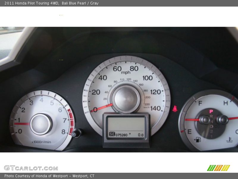 Bali Blue Pearl / Gray 2011 Honda Pilot Touring 4WD
