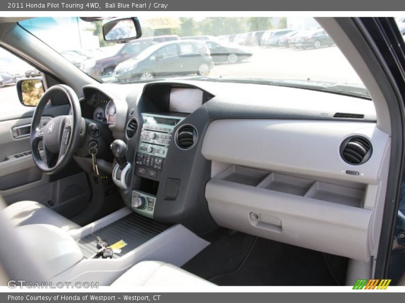 Bali Blue Pearl / Gray 2011 Honda Pilot Touring 4WD