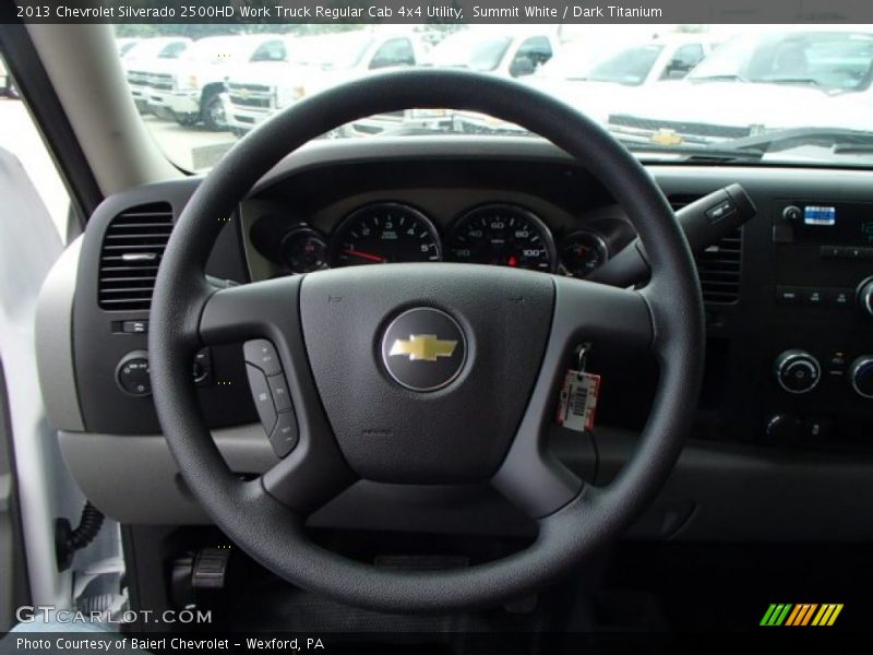 Summit White / Dark Titanium 2013 Chevrolet Silverado 2500HD Work Truck Regular Cab 4x4 Utility