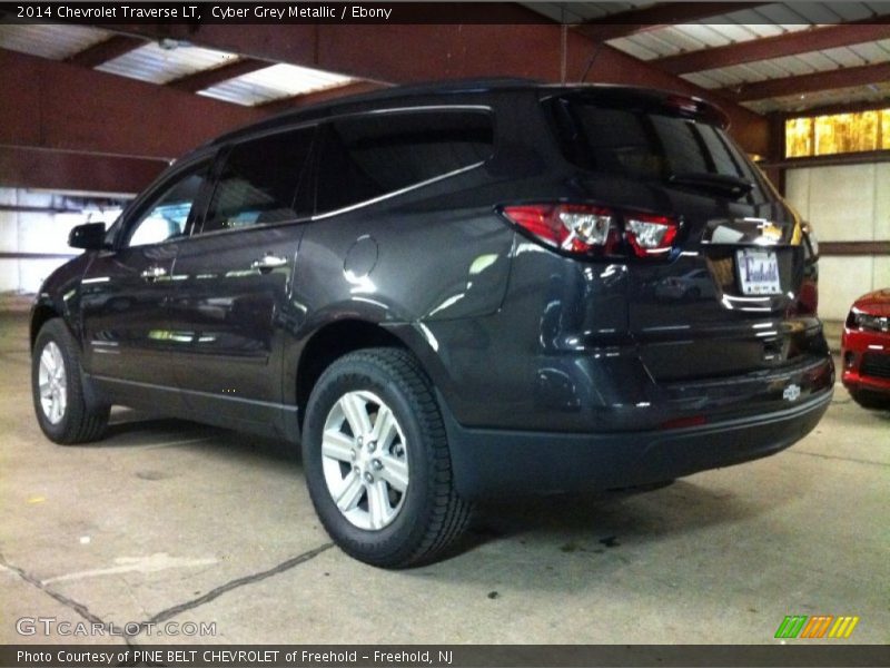 Cyber Grey Metallic / Ebony 2014 Chevrolet Traverse LT