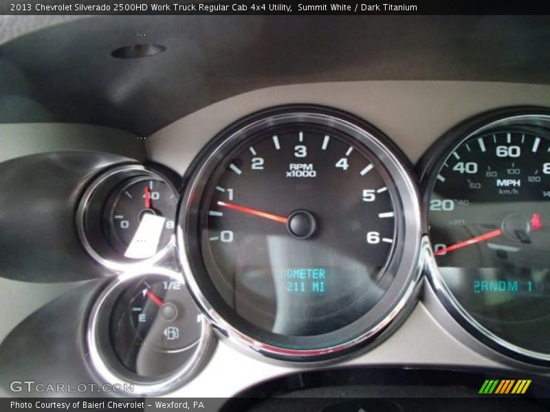 Summit White / Dark Titanium 2013 Chevrolet Silverado 2500HD Work Truck Regular Cab 4x4 Utility