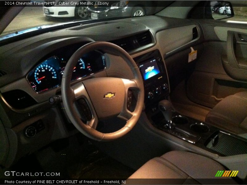 Cyber Grey Metallic / Ebony 2014 Chevrolet Traverse LT